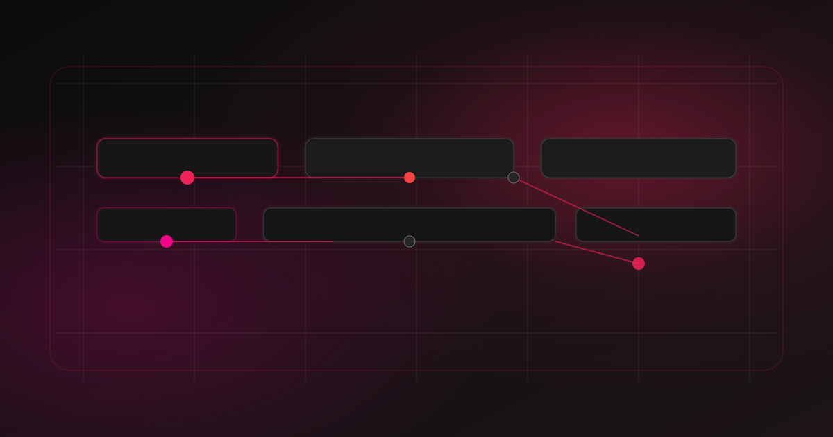 Abstract roadmap and connected nodes on a dark background, suggesting IT governance and strategic alignment
